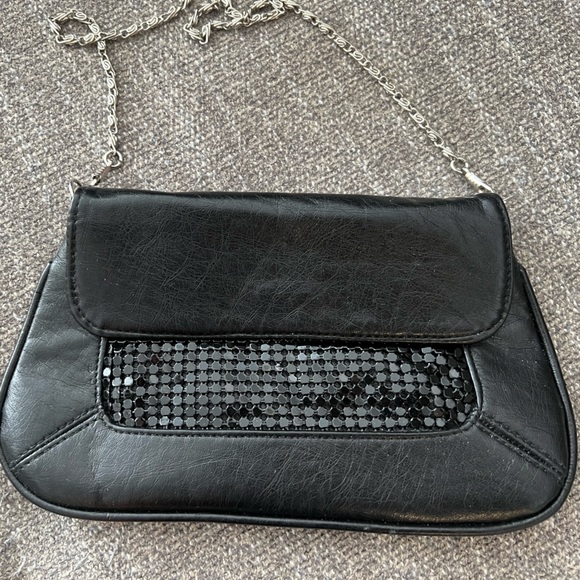 Free- Black Faux glitter clutch purse - Picture 4 of 4